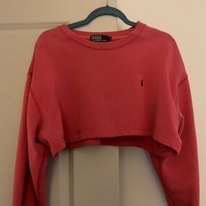 Vintage, reworked, cropped POLO sweatshirt